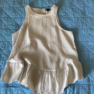 Ann Taylor shimmering peplum blouse